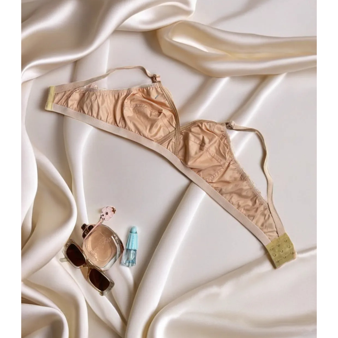 Truekind® Pack Of 4 Classy Brief Comfortable Cotton Non Padded Bra 🎁