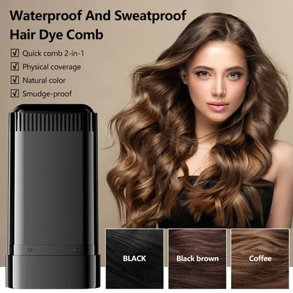 Water And Sweat Proof Hair Comb Applicator Dye