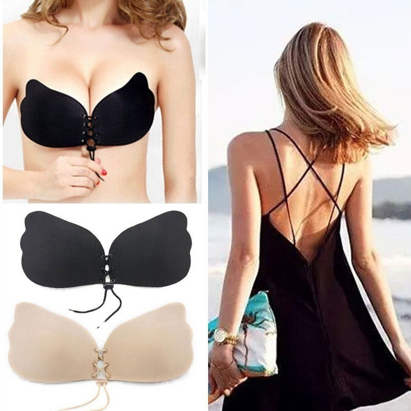 Truekind® Imported Silicon Strapless Push Up Bra [Buy 1 Get 1 Free] 🎁