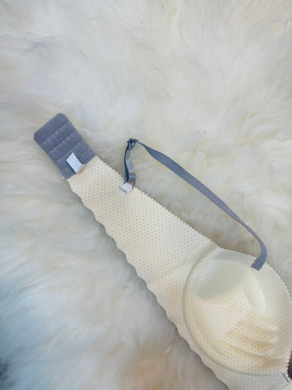 Truekind® Imported Seamless Floral Pattern Padded Bra – Gray Edition 🎁