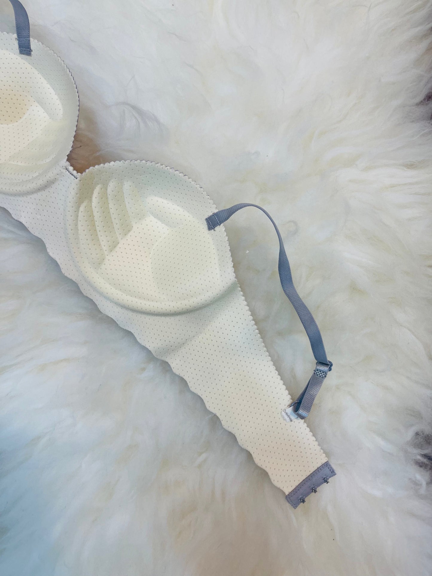 Truekind® Imported Seamless Floral Pattern Padded Bra – Gray Edition 🎁