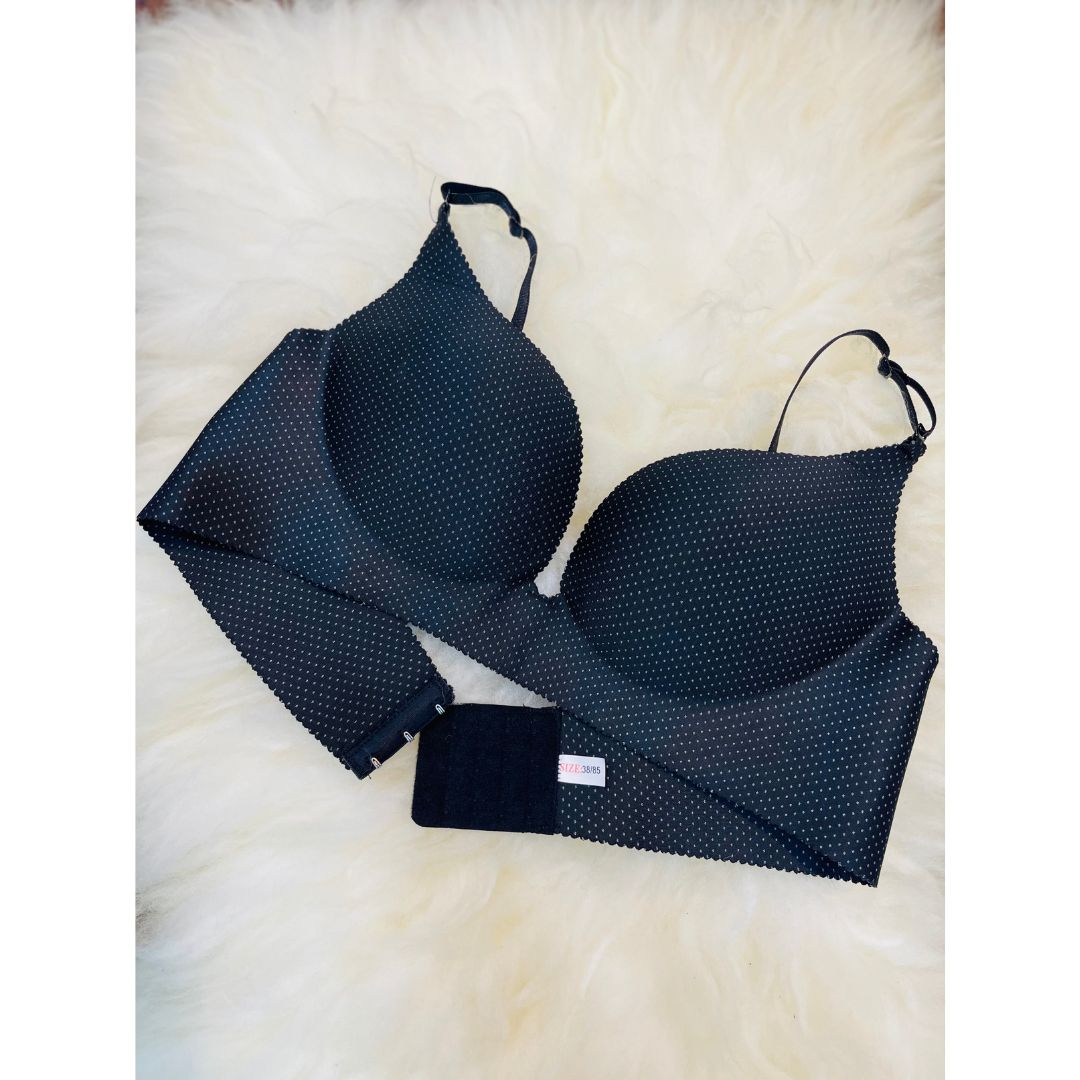 Truekind® Imported Seamless Padded Push-up Bra - Black Edition 🎁