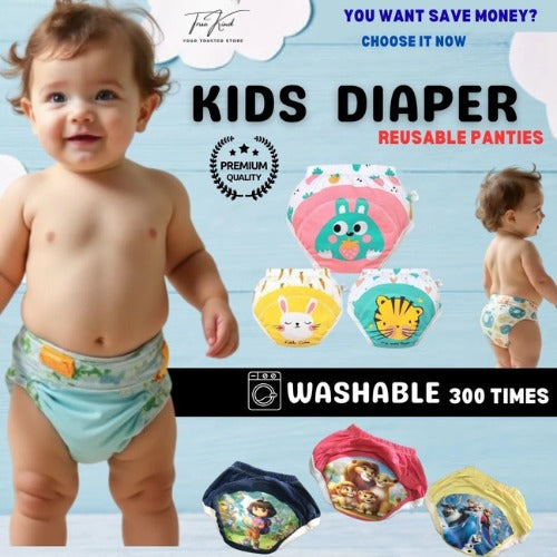 Truekind® Kid's Reusable Training Pants & Diaper