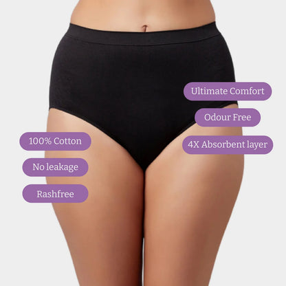 Truekind® 4 Layered Leak Proof Period Panty for Heavy Flow