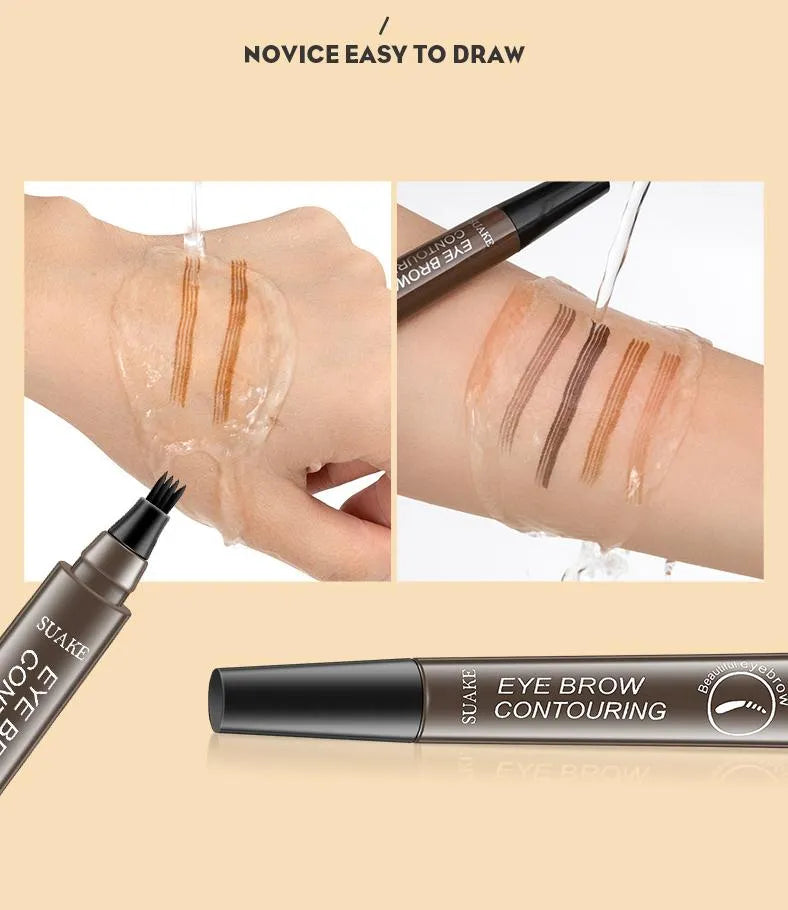 Eyebrow Pen Waterproof Pencil Long Lasting Professional Fine Sketch Liquid Eye Brow Pencil