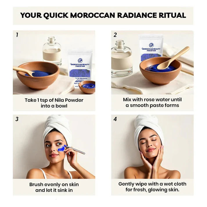 Imported™ 100% Original Moroccan Nila Whitening Powder 100g [Buy 1 Get 1 Free] 😍