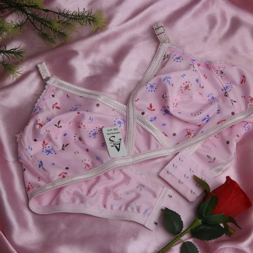 4 Piece Comfortable Printed jersey bra [Pack of 4] 🎁