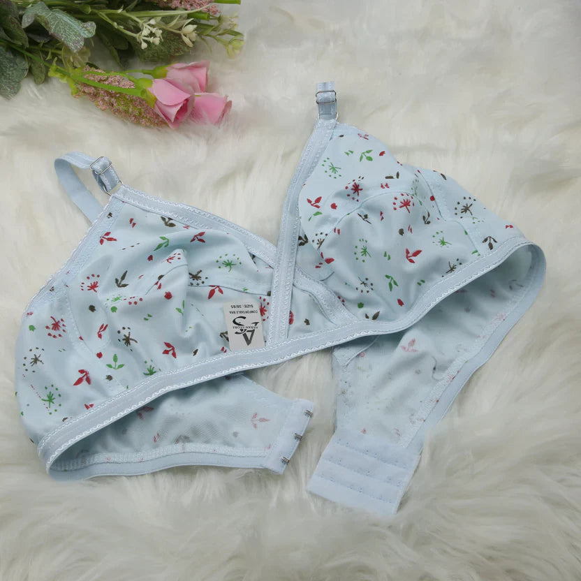 4 Piece Comfortable Printed jersey bra [Pack of 4] 🎁