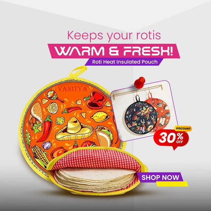 Roti Heat Insulated Cloth Pouch